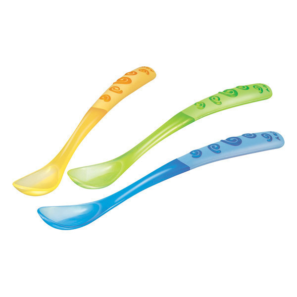 Nuby - Lot de 3 cuillères longues Nuby - Lot de 3 cuillères longues