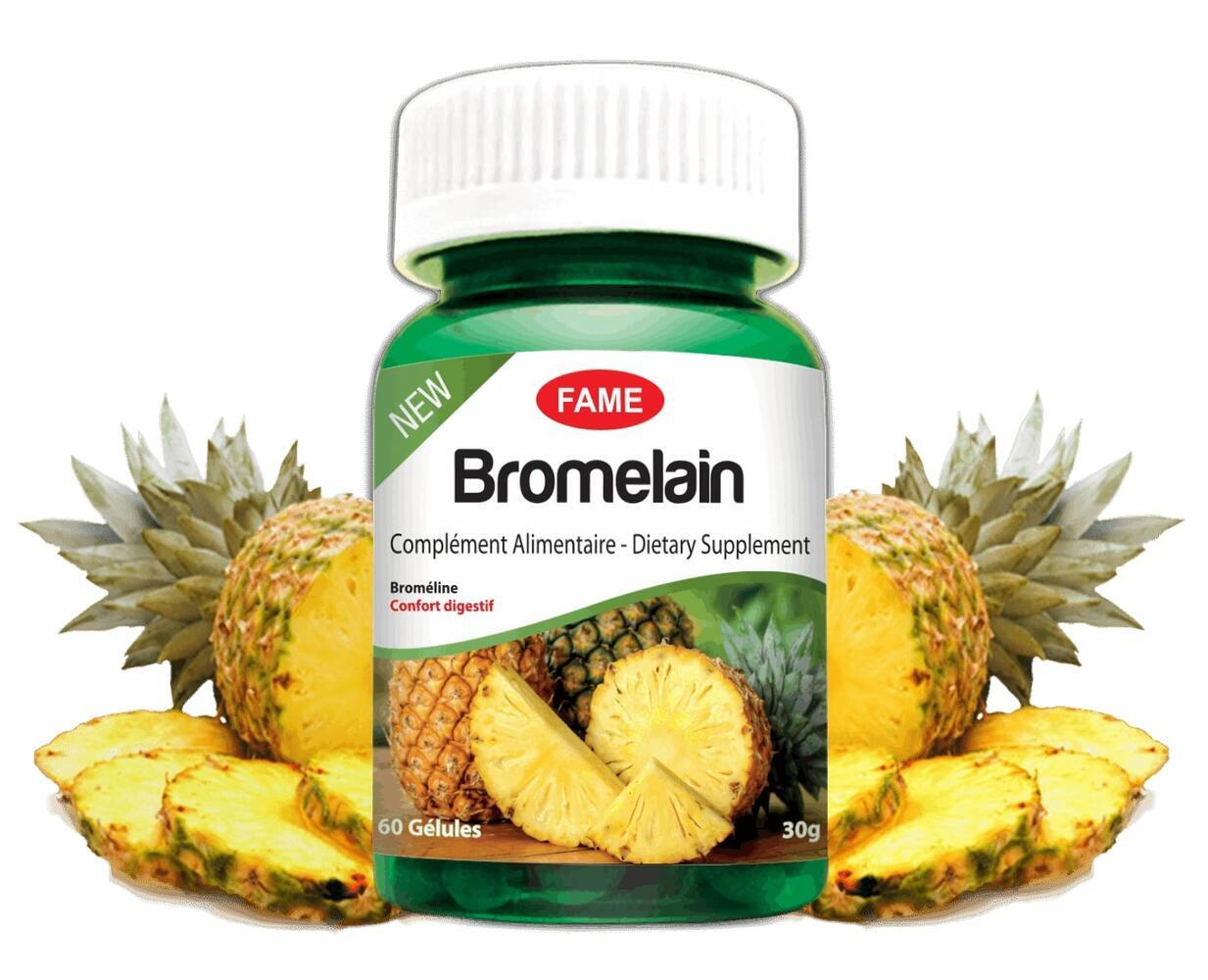 FAME - BROMELAIN | 60 Gélules, Broméline issue de l'Ananas