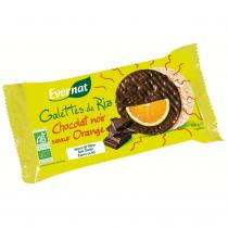 Evernat - Galettes de riz nappées chocolat-orange 100g bio