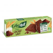 Evernat - Carrés cacao'lait 150g bio