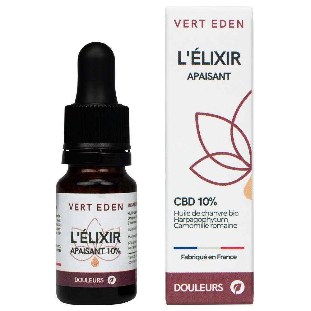 Vert Eden - Elixir apaisant - Huile de CBD 10%