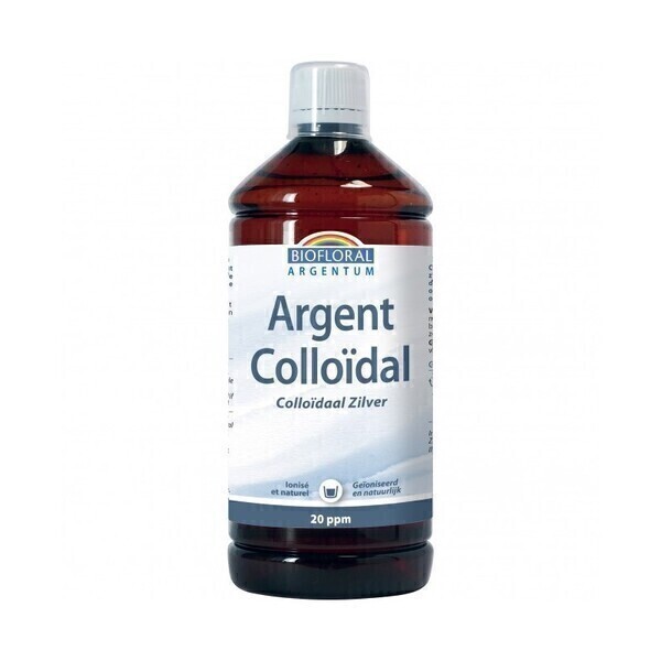 Biofloral - Argent Colloidal 20 PPM naturel - 1000 ml FR/NL - Biofloral