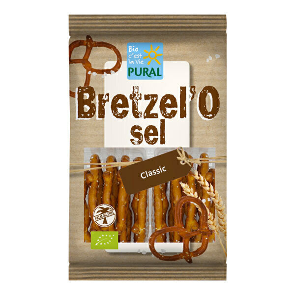 Pural - Biscuits apéritifs Bretzel'O sel 100g
