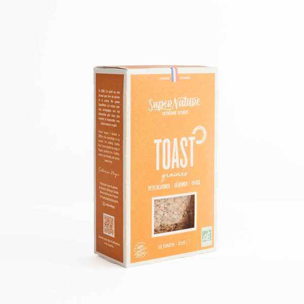 SuperNature - Toast graines - Boite de 204g
