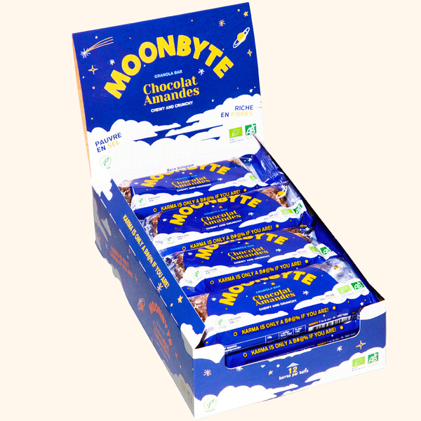 Moonbyte - Barre de céréales chocolat Bio 12 x 50g