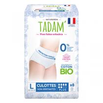 Tadam' - 8 Culottes Plus pour fuites urinaires Taille L