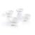 4 bols blancs 75cL Soupset - Luminarc - Verre opale extra résist
