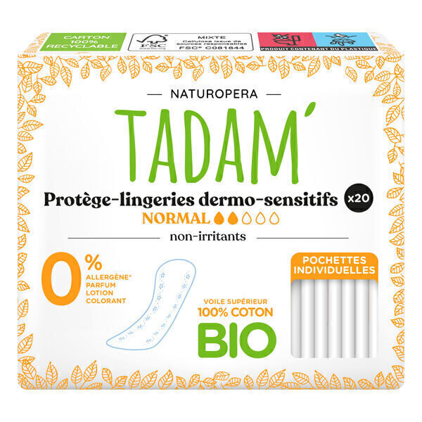 Tadam' - 20 Protège-lingeries Dermo-sensitif Normal
