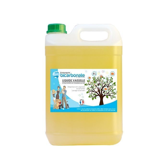 Compagnie du bicarbonate - Liquide Vaisselle concentré au Calendula Bio 5 litres