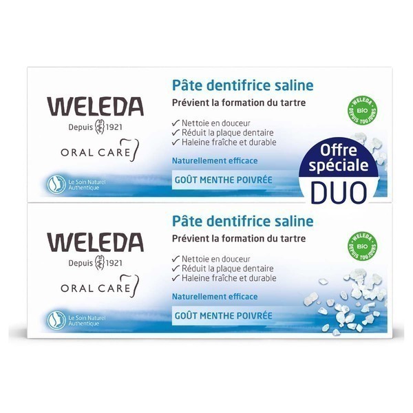 Weleda - Duo Pâte dentifrice saline 2x75ml