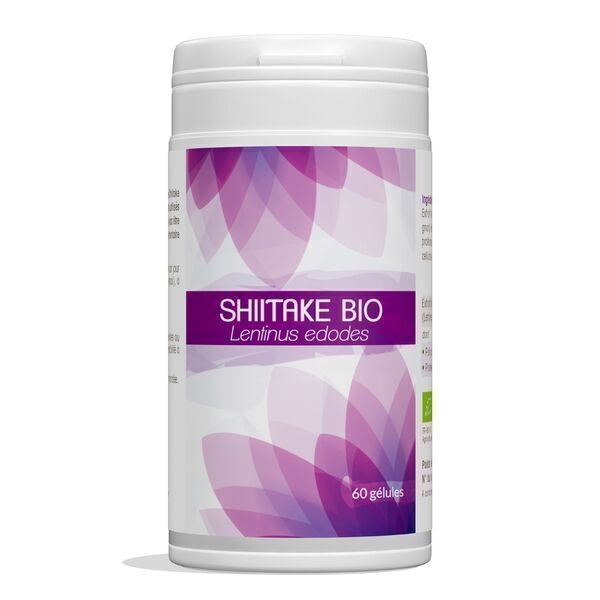 Phytosud - Shiitaké Bio - 60 gélules - Gélules concentrées dosées à 400 mg