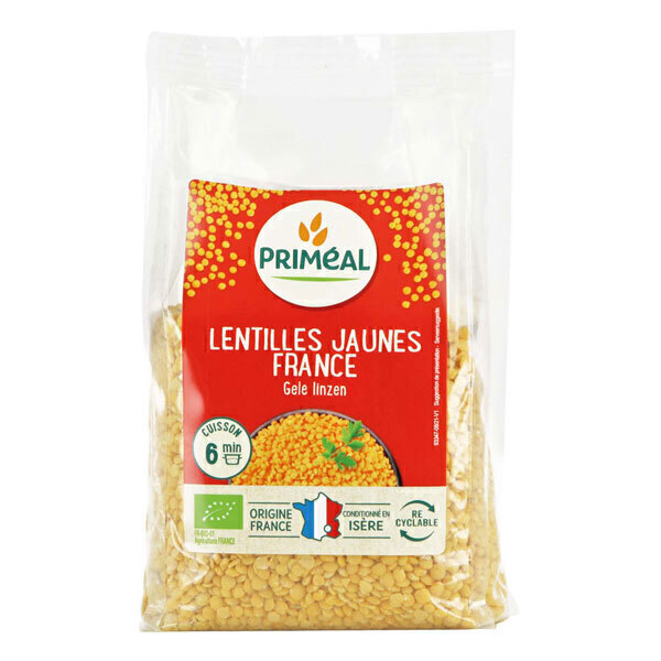 Priméal - Lentilles jaunes origine France 400g