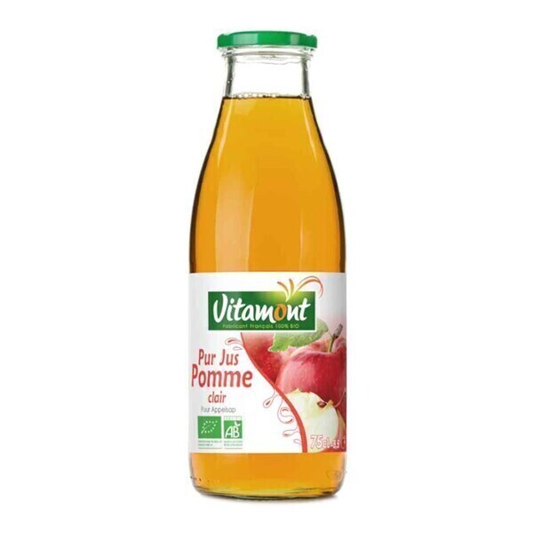 Vitamont - Pur jus de pomme clair 75cl bio