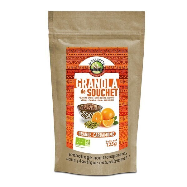 Ecoidées - Granola de souchet orange cardamome 125 g Écoidées BIO
