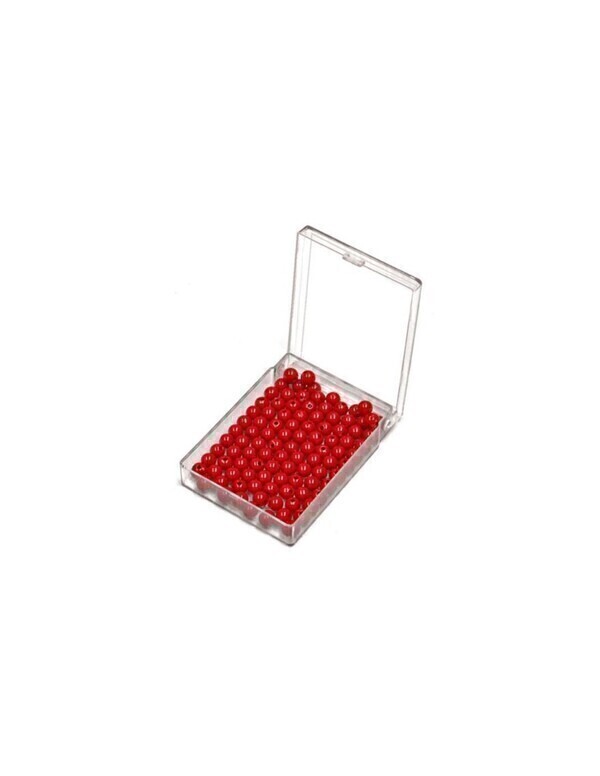 Montessori s'Amuser Autrement - 100 perles rouges en plastique
