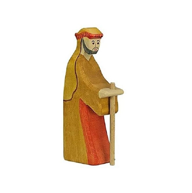 Holztiger - Figurine Crèche de Noël - Berger avec bâton 2