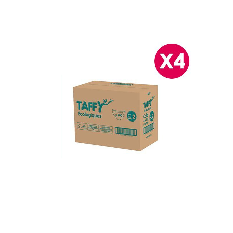 Taffy Ecologiques - Couches écologiques Mini Taffy Taille 2 - 3/6 Kg