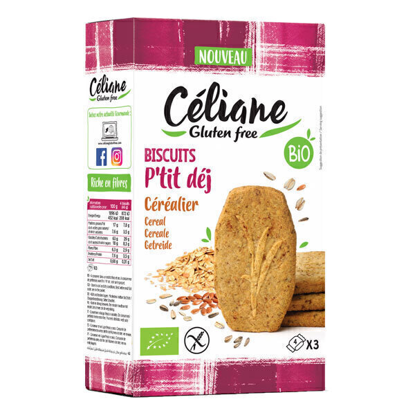Céliane - Biscuit petit-déjeuner céréalier 140g