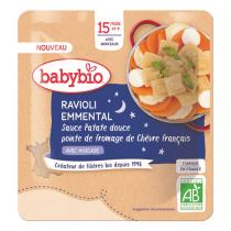 Babybio - Poche Ravioli emmental patate douce chèvre 190g