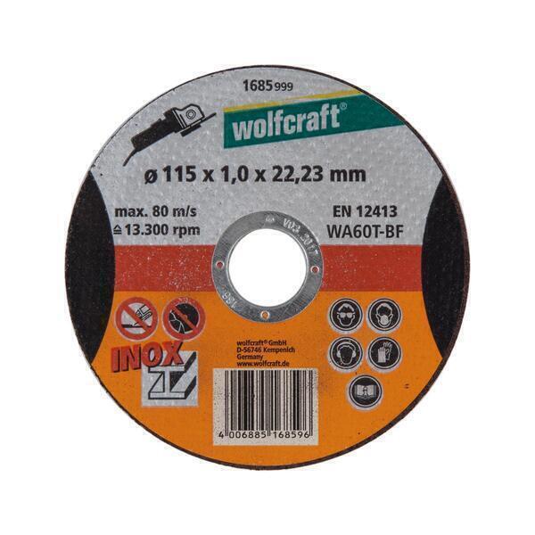 Wolfcraft - 1 disque à tronçonner de précision ø 22,2 mm Ø 115 x 1,5 x