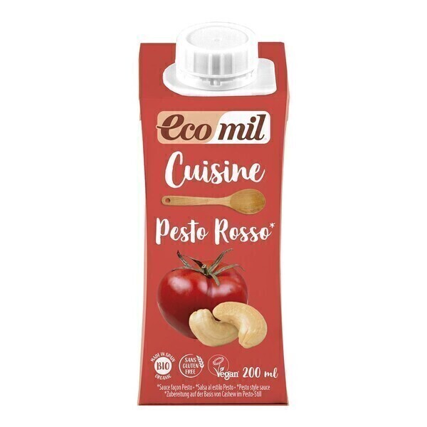 EcoMil - Crème cuisine pesto rosso 20cl bio