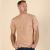T-shirt homme en coton bio non teint (marron clair)