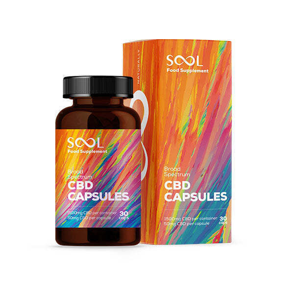 Sool - 30 Gélules CBD Broad Spectrum sans THC / 1500mg (50mg/gélule)