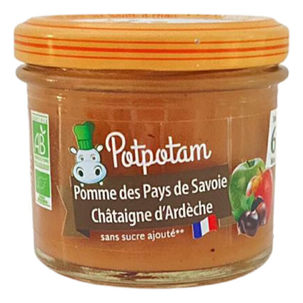 Potpotam - Pomme et châtaignes d'Ardèche Dès 6 mois 100g