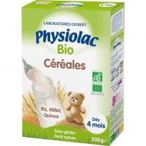 Physiolac - Céréales Physiolac bio - 200g