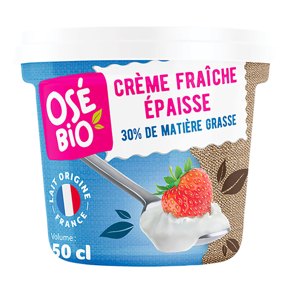 Osé Bio - Crème fraîche épaisse 30% MG 50cl