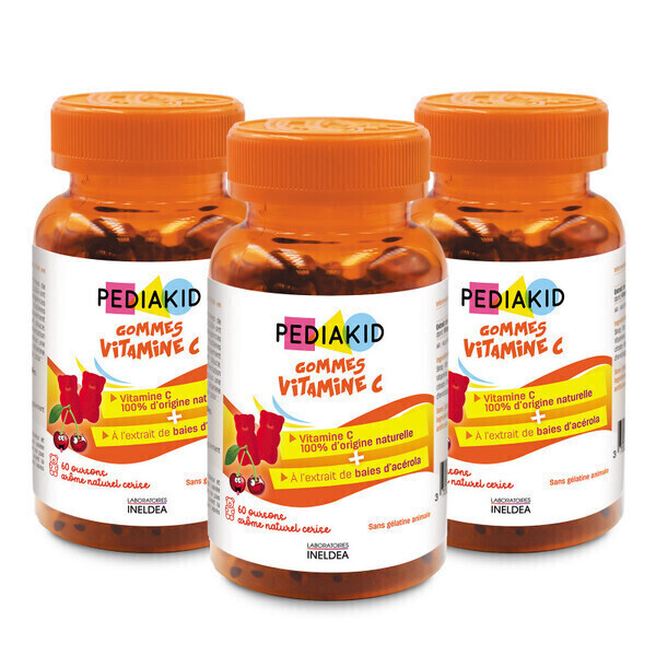 Pediakid - 3 X PEDIAKID Gommes Vitamine C