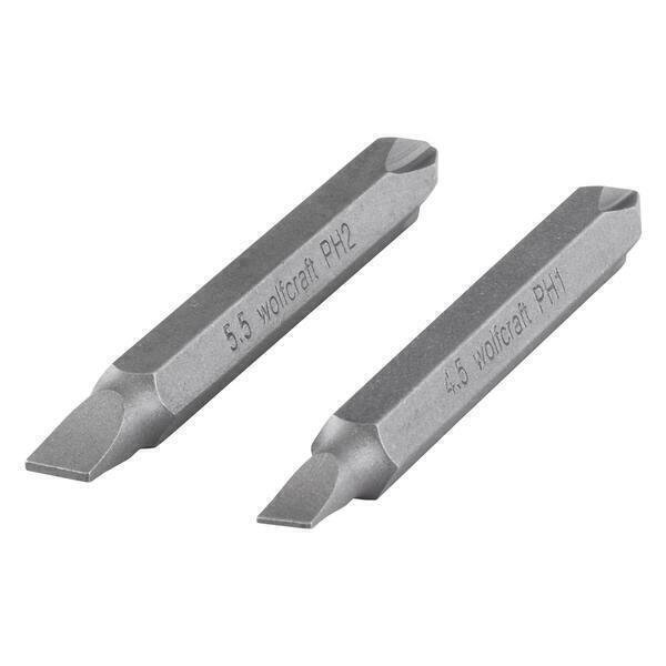 Wolfcraft - 2 mèches doubles 60 mm pour perceuses