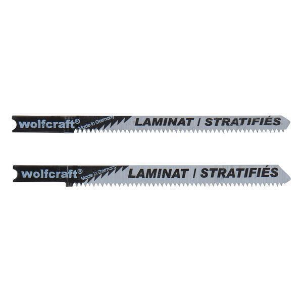 Wolfcraft - 3 lames de scie sauteuse pour bois / plastique 1,65mm