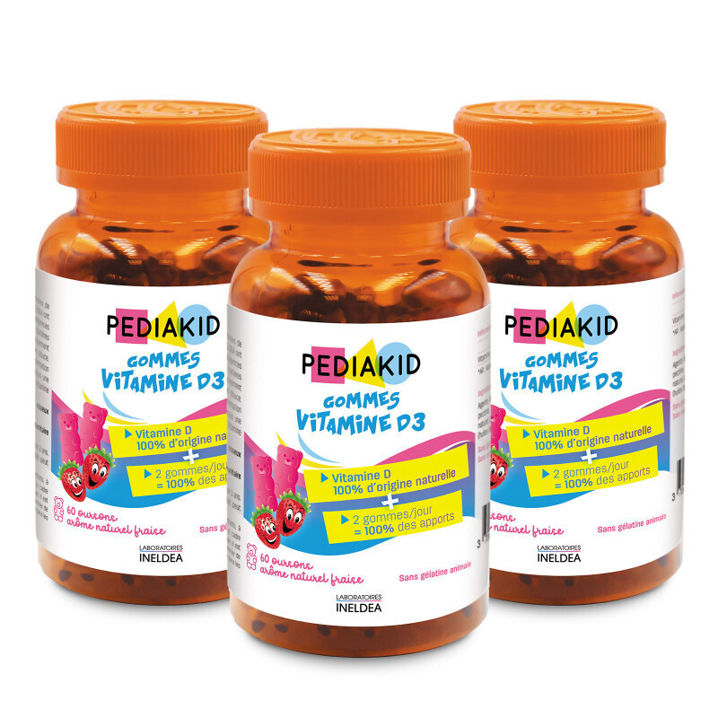 Pediakid - 3 X PEDIAKID Gommes Vitamine D3
