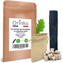 Orinko - Charbon Actif 100% Français X1 Et 15 Perles De Céramique