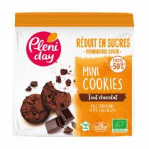 Pléniday - Mini cookies tout chocolat réduits en sucre 150g