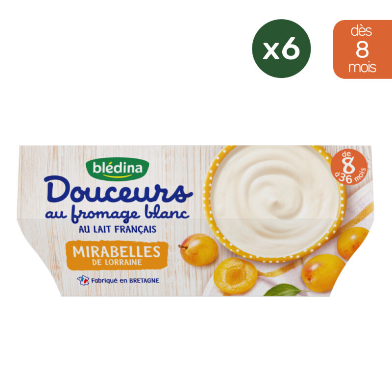 Les Récoltes bio - 24 Douceurs au fromage blanc Mirabelles de Lorraine 6x(4x100g)