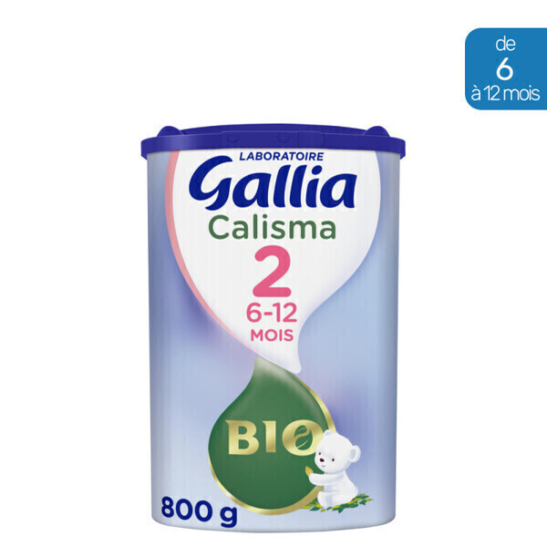 Gallia - Lait en Poudre Bio Calisma 2 (800g) - Gallia Bio de 6 à 12 Mois