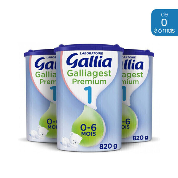 Gallia - Lait en poudre Galliagest Premium 1 (3x820g)