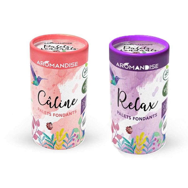 Aromandise - 12 palets parfumés à faire fondre - Relax & Câline