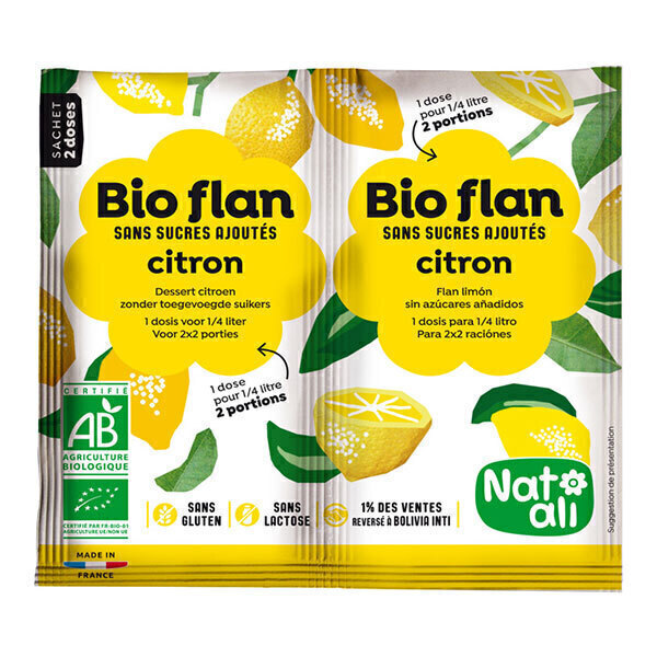 Natali - Bioflan Citron sans sucre 7g