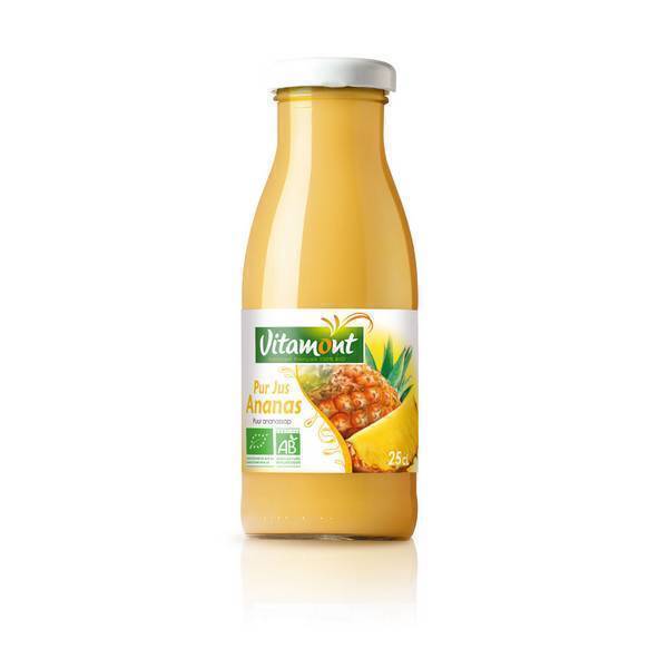Vitamont - Mini Pur Jus d'Ananas Bio 25cL Vitamont - Mini Pur Jus d'Ananas Bio 25cL