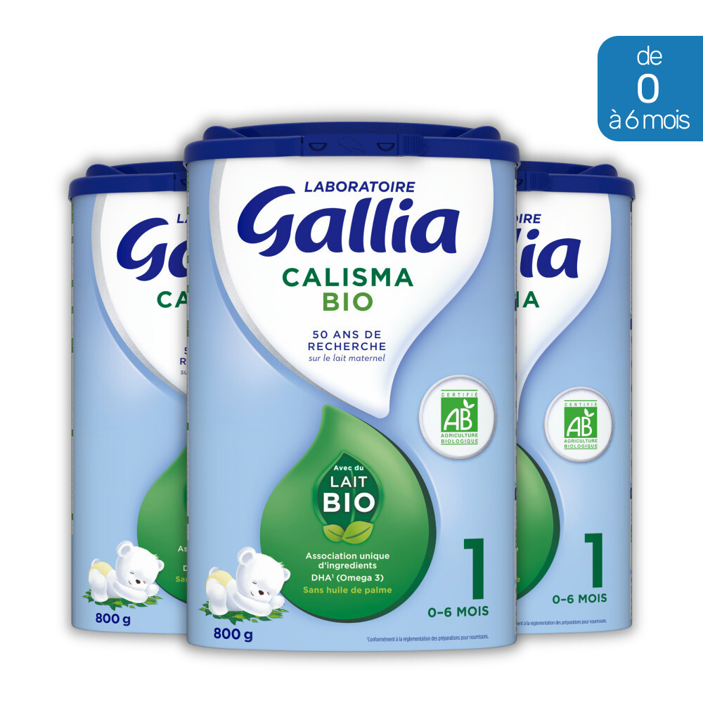 Gallia - Lait en poudre Calisma 1 Bio 3x800g