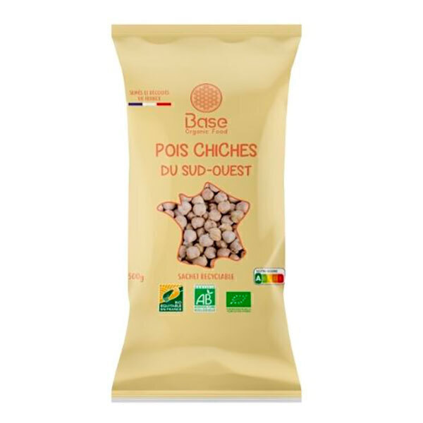 Base Organic Food - Pois chiches du Sud-Ouest 500g