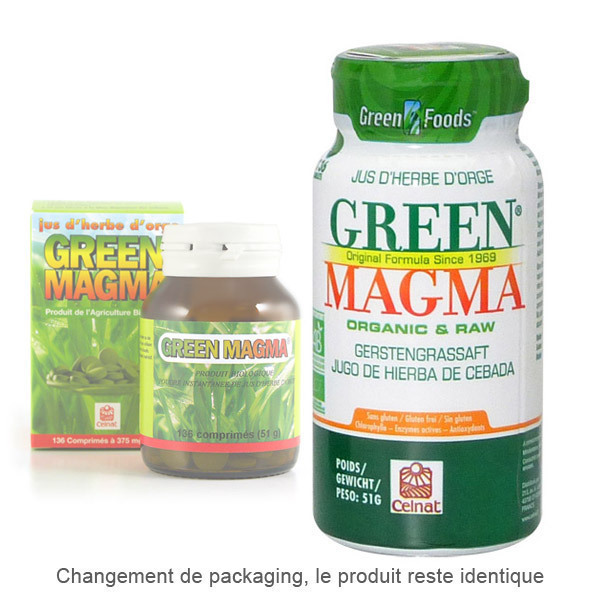 Celnat - Green Magma Jus d'Herbe d'Orge x 136 comprimes Celnat - Green Magma Jus d'Herbe d'Orge x 136 comprimes