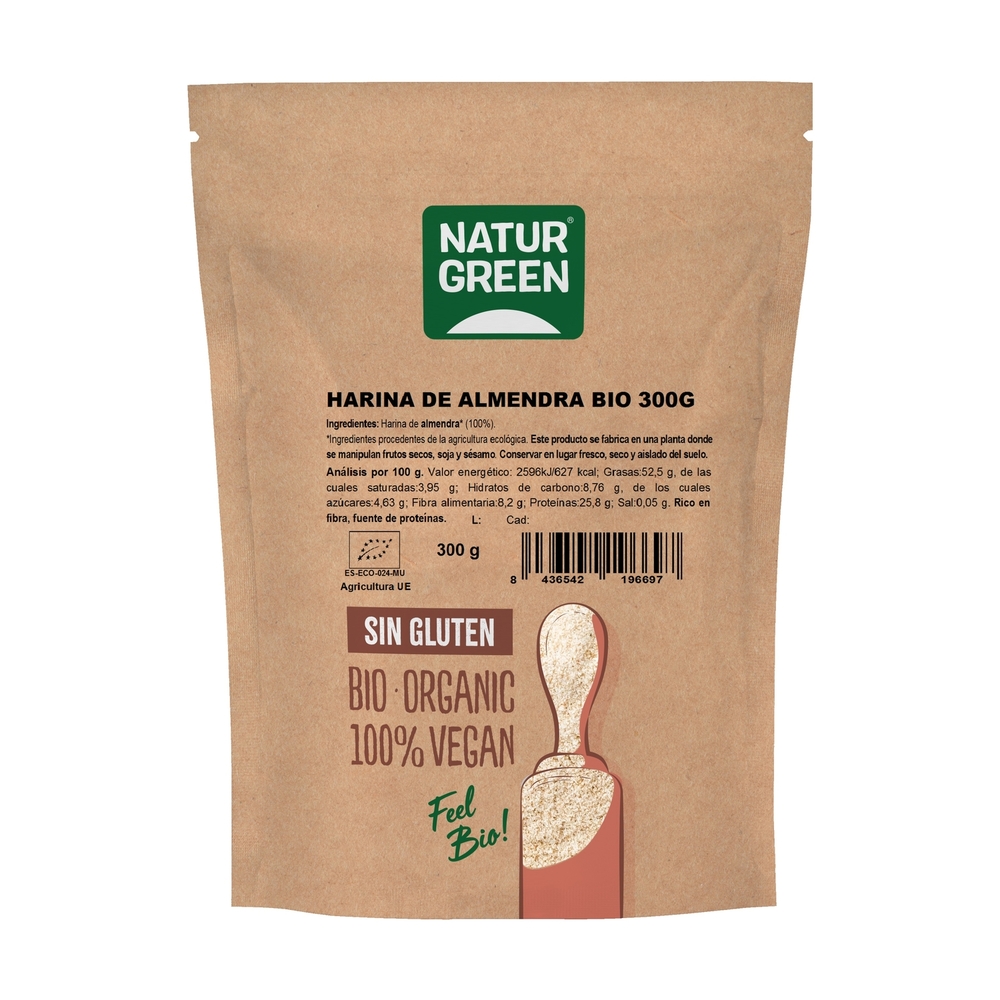 NaturGreen - Poudre d'amande 300 g de poudre