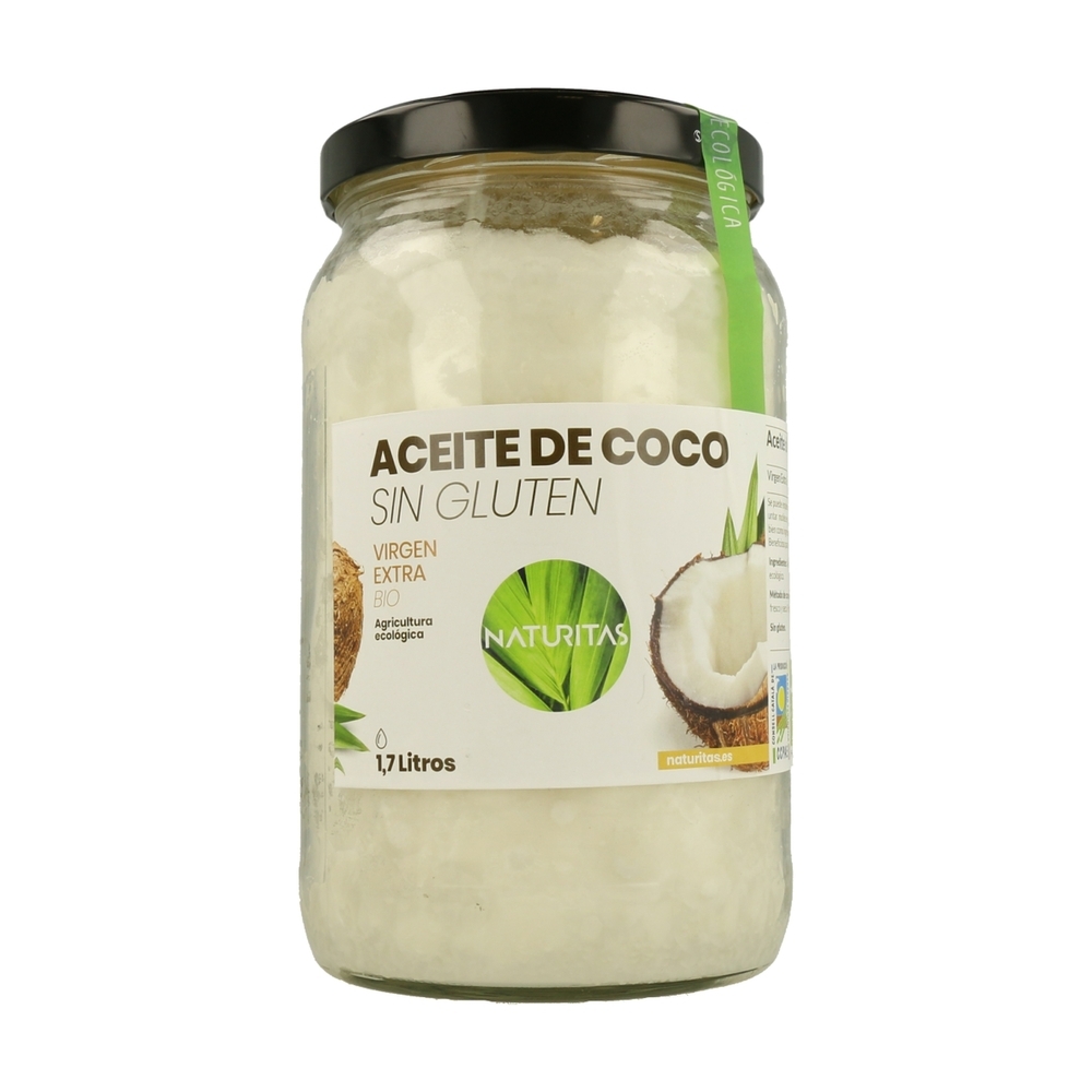 NATURITAS - Huile de noix de coco bio sans gluten 1,7 L de huile