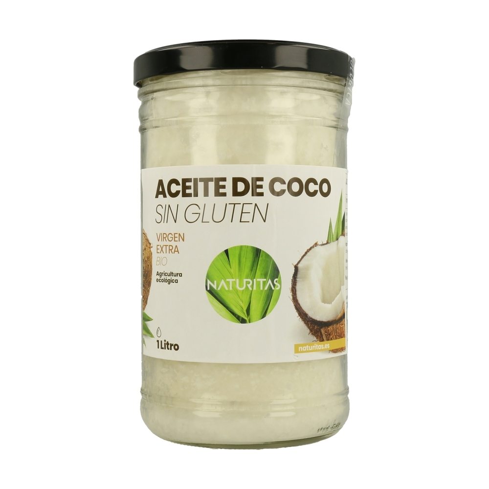 NATURITAS - Huile de noix de coco bio sans gluten 1 L de huile