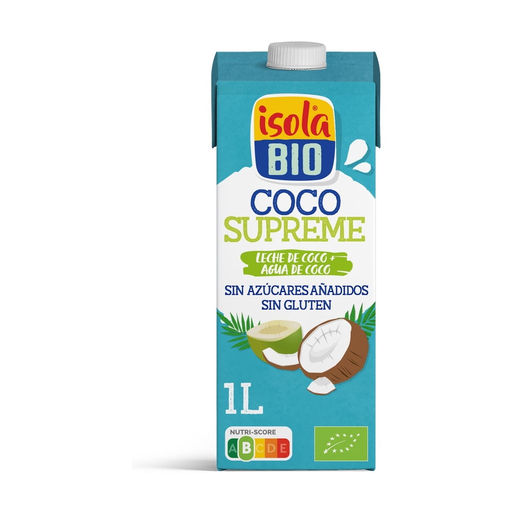 Isola BIO - Boisson suprême au lait de coco et à l'eau de coco 1 L