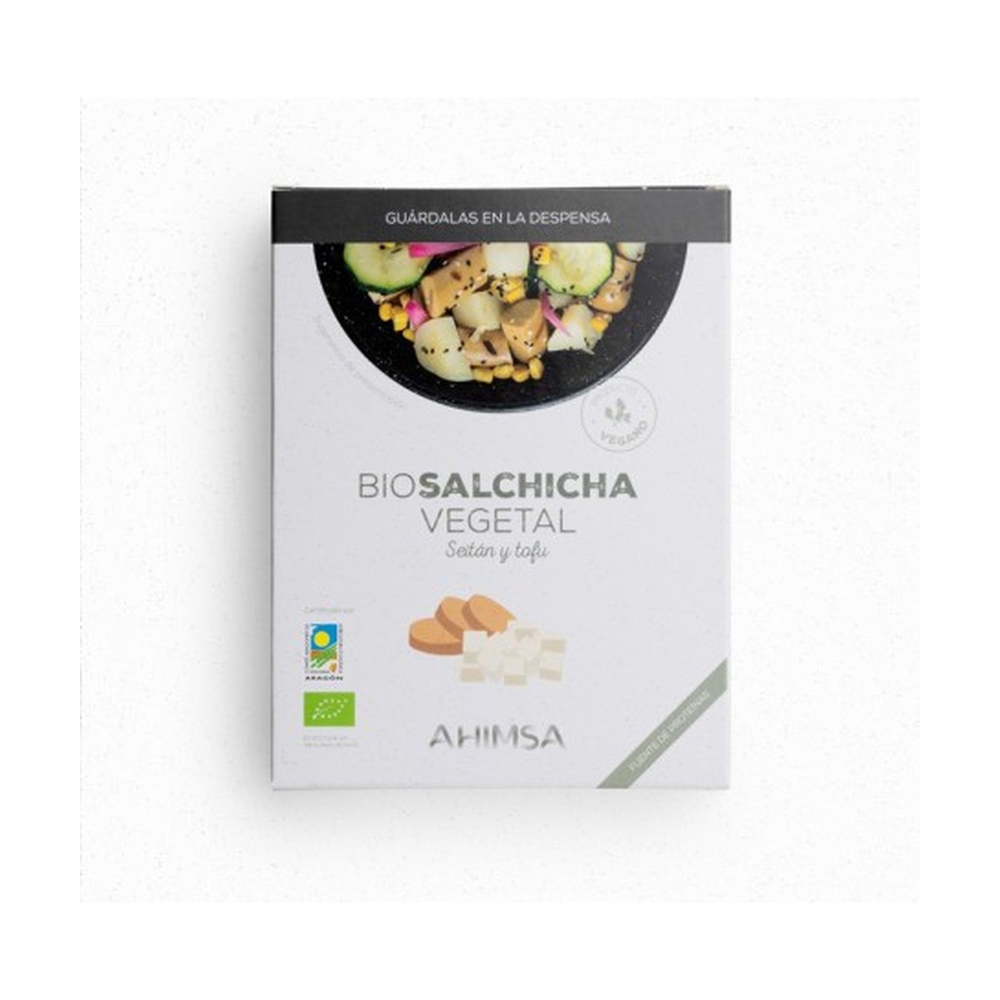 Ahimsa - Saucisse végétale bio Seitán Tofu 200 g